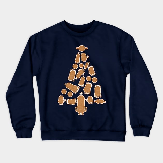 Minions Gingerbread Christmas Tree Crewneck Sweatshirt by Rebus28